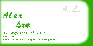 alex lam business card